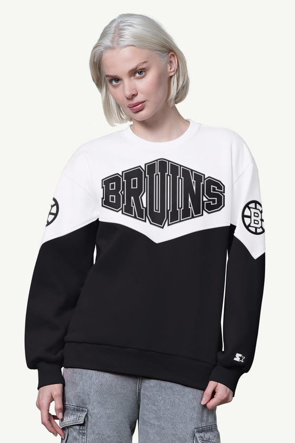 starter WOMENS BOSTON BRUINS CLUTCH HIT FLEECE