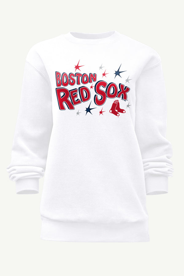 starter WOMENS BOSTON RED SOX FIREWORKS SWEATSHIRT