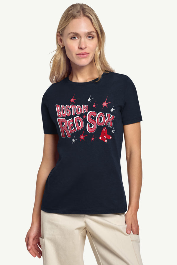 Starter WOMENS BOSTON RED SOX FIREWORKS T SHIRT