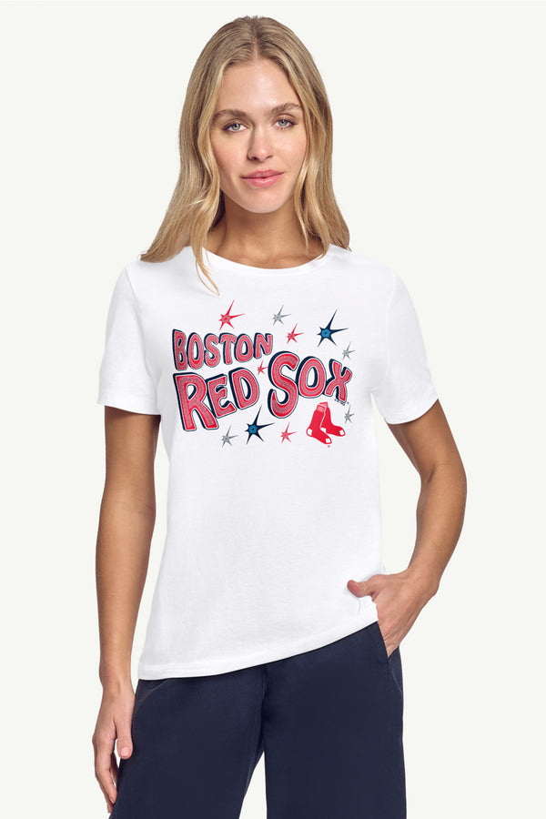 Starter WOMENS BOSTON RED SOX FIREWORKS T SHIRT
