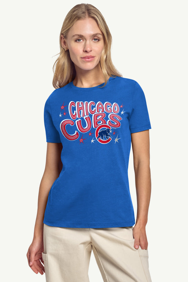 Starter WOMENS CHICAGO CUBS FIREWORKS T SHIRT