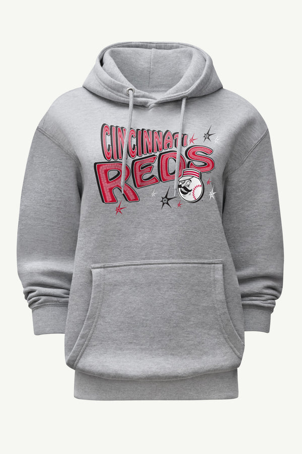starter WOMENS CINCINNATI REDS FIREWORKS HOODIE