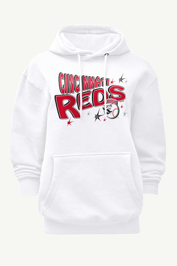 starter WOMENS CINCINNATI REDS FIREWORKS HOODIE
