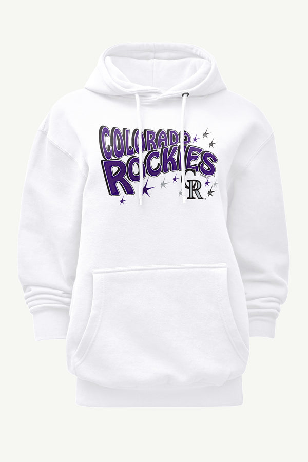 starter WOMENS COLORADO ROCKIES FIREWORKS HOODIE