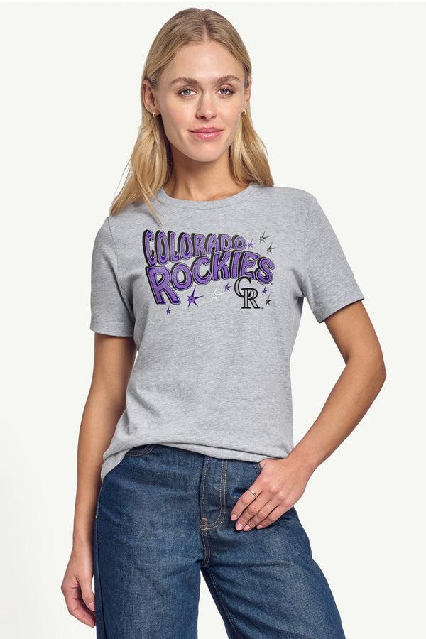Starter WOMENS COLORADO ROCKIES FIREWORKS T SHIRT