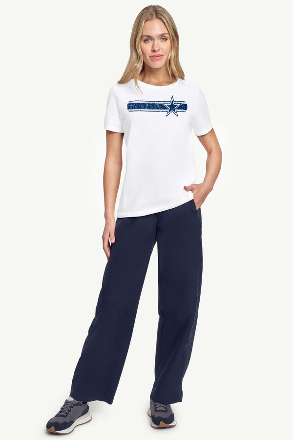 Starter WOMENS DALLAS COWBOYS STRIPE T SHIRT