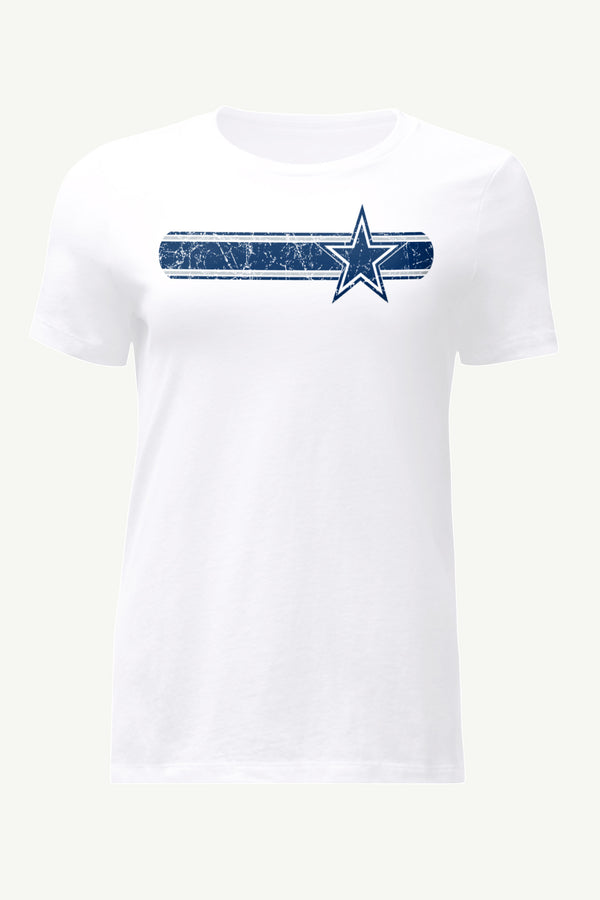 starter WOMENS DALLAS COWBOYS STRIPE T SHIRT