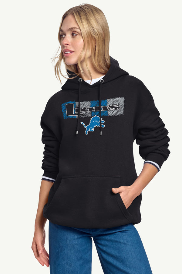 Starter WOMENS DETROIT LIONS COLOR SHADING HOODIE