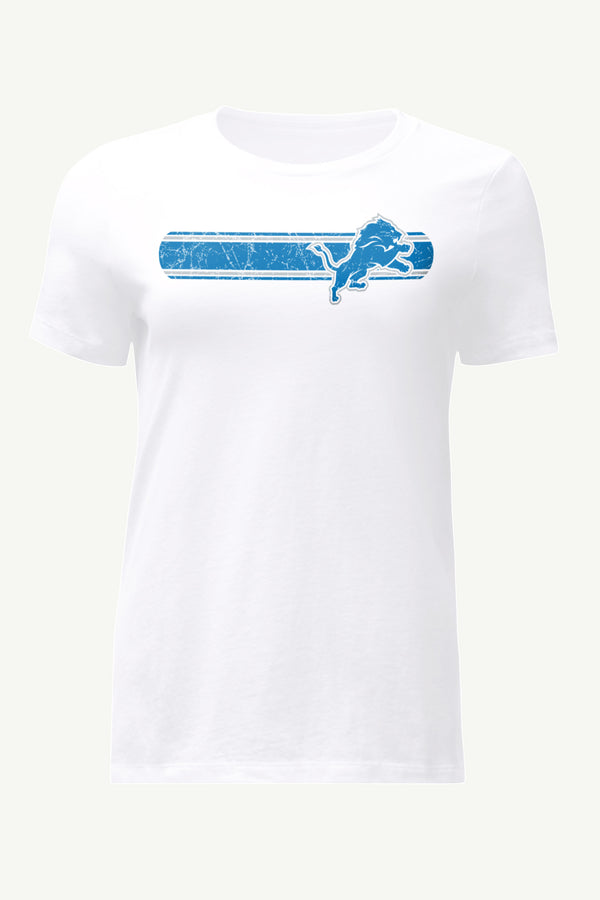 starter WOMENS DETROIT LIONS STRIPE T SHIRT