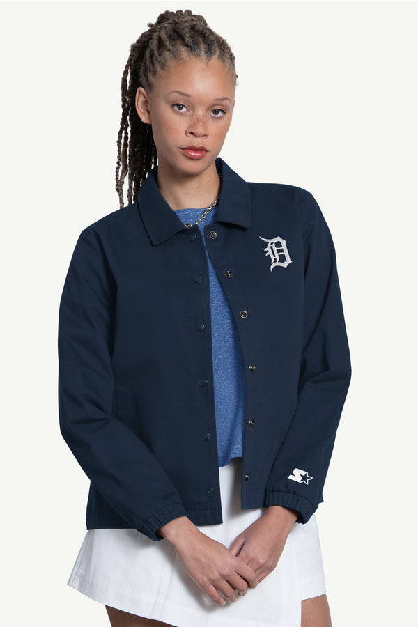 starter WOMENS DETROIT TIGERS COACHES JACKET
