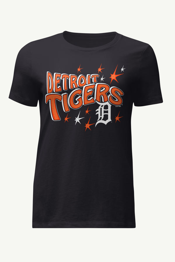 starter WOMENS DETROIT TIGERS FIREWORKS T SHIRT