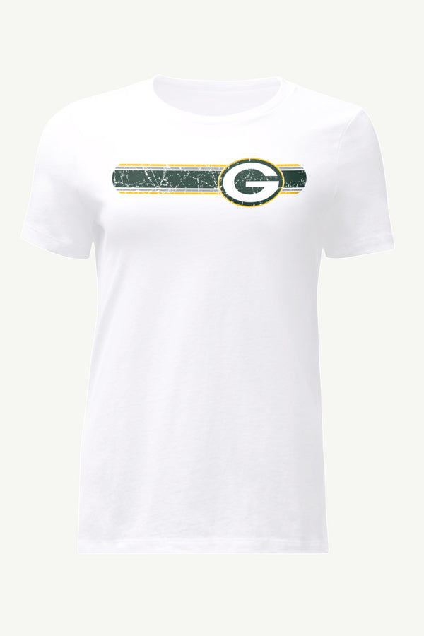 starter WOMENS GREEN BAY PACKERS STRIPE T SHIRT