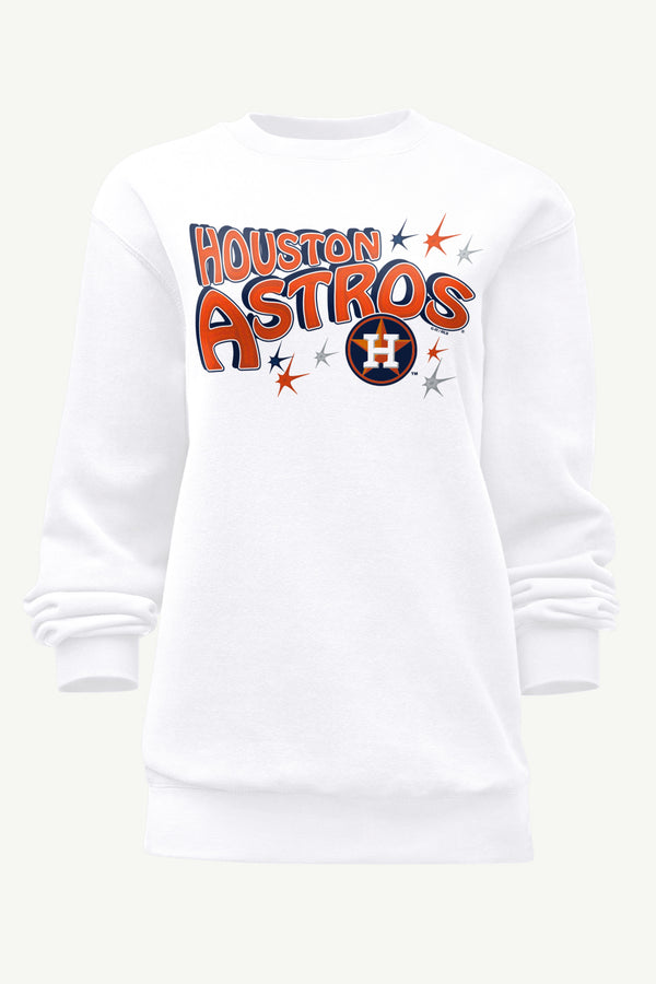 starter WOMENS HOUSTON ASTROS FIREWORKS SWEATSHIRT