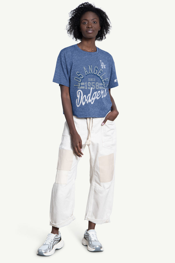 Starter WOMENS LOS ANGELES DODGERS KNIT TEE