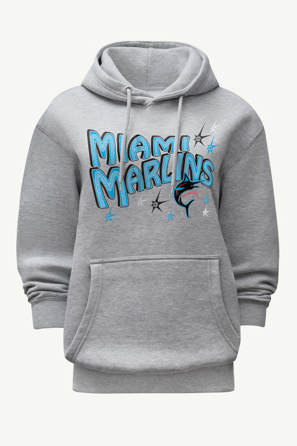 starter WOMENS MIAMI MARLINS FIREWORKS HOODIE