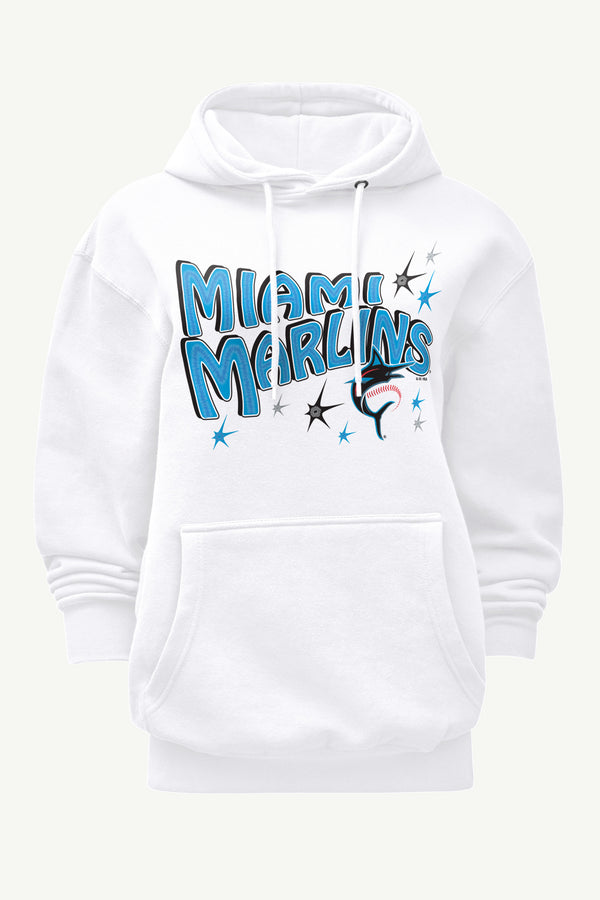 starter WOMENS MIAMI MARLINS FIREWORKS HOODIE