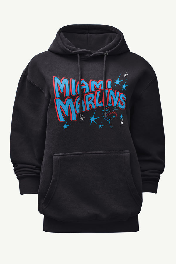 starter WOMENS MIAMI MARLINS FIREWORKS HOODIE