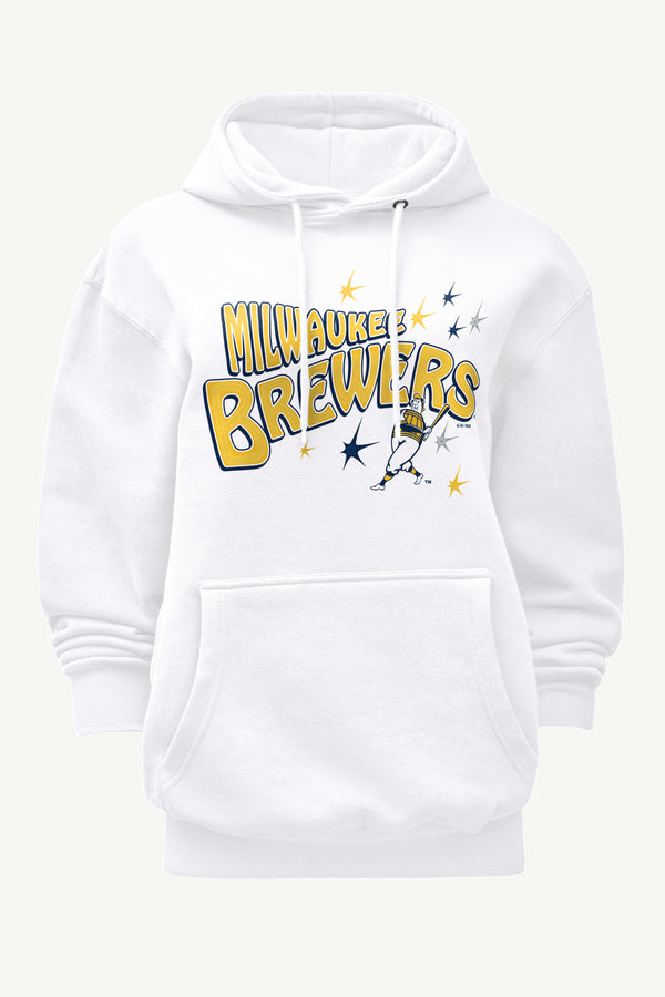 starter WOMENS MILWAUKEE BREWERS FIREWORKS HOODIE