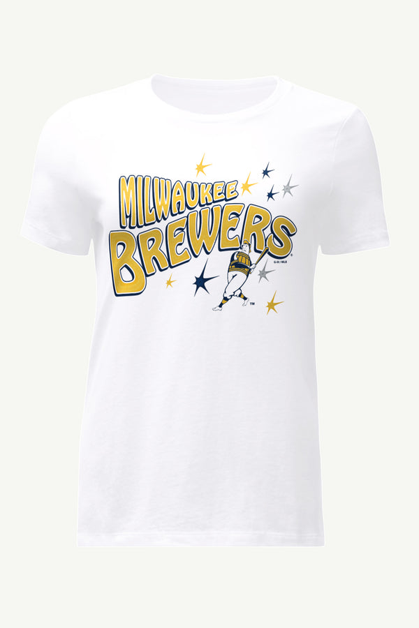 starter WOMENS MILWAUKEE BREWERS FIREWORKS T SHIRT