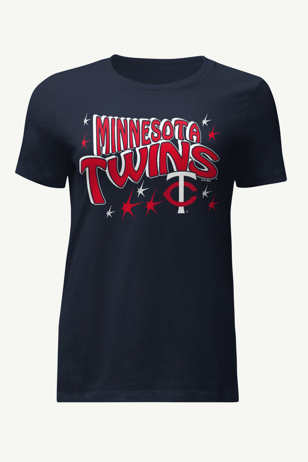 starter WOMENS MINNESOTA TWINS FIREWORKS T SHIRT