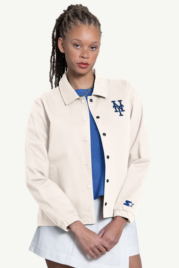 starter WOMENS NEW YORK METS COACHES JACKET