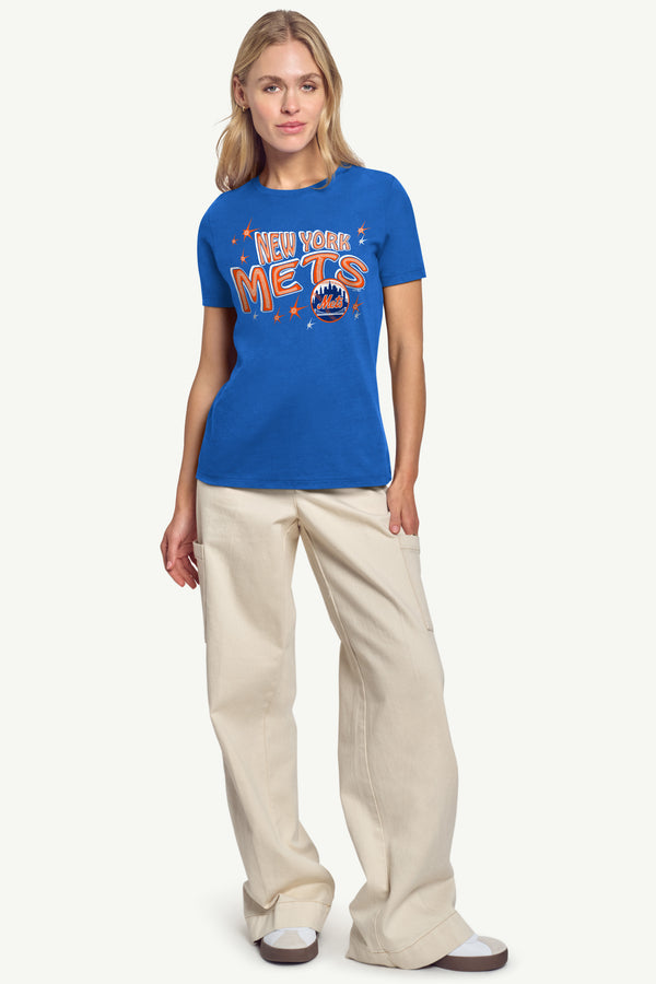 Starter WOMENS NEW YORK METS FIREWORKS T SHIRT