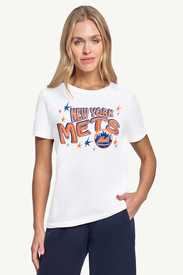 Starter WOMENS NEW YORK METS FIREWORKS T SHIRT