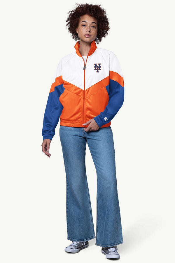 Starter WOMENS NEW YORK METS TEAMWORK TRACK JACKET