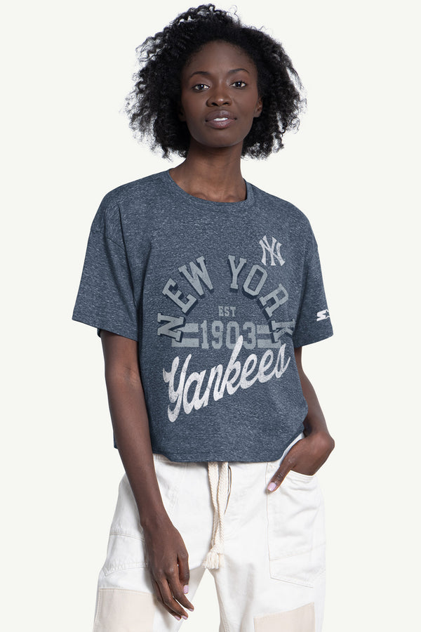 starter WOMENS NEW YORK YANKEES KNIT TEE