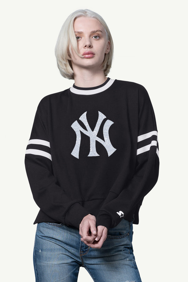 starter WOMENS NEW YORK YANKEES RALLY SWEATSHIRT