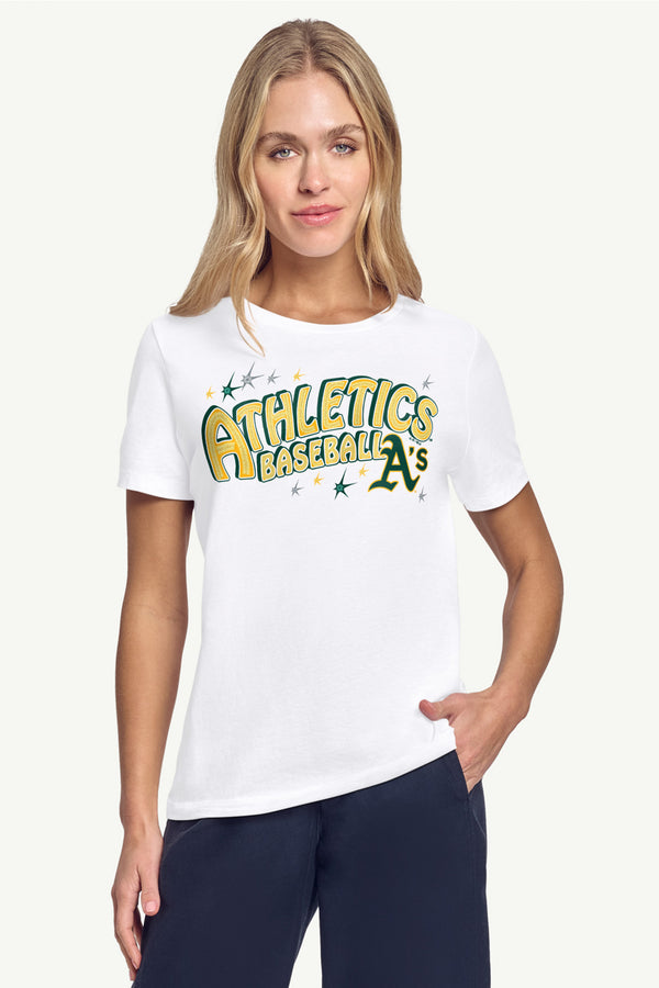 Starter WOMENS OAKLAND ATHLETICS FIREWORKS T SHIRT