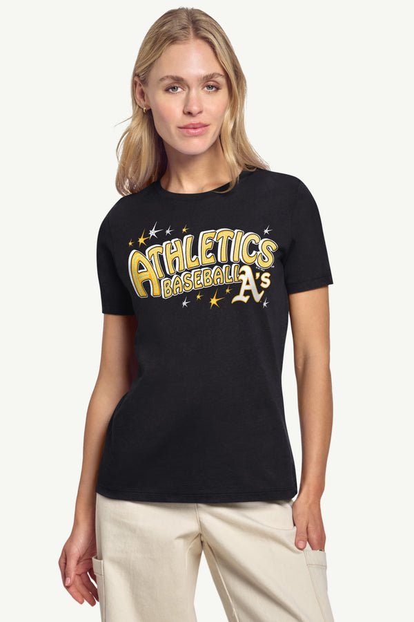 Starter WOMENS OAKLAND ATHLETICS FIREWORKS T SHIRT