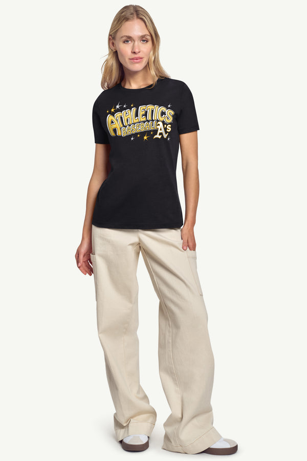 Starter WOMENS OAKLAND ATHLETICS FIREWORKS T SHIRT