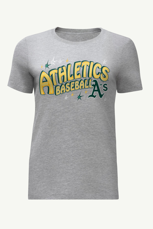 starter WOMENS OAKLAND ATHLETICS FIREWORKS T SHIRT