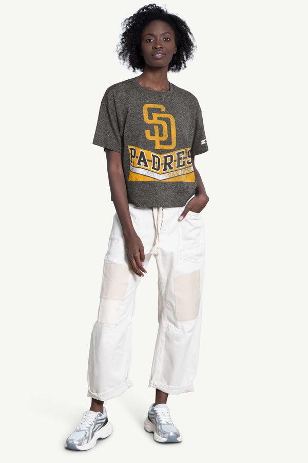 Starter WOMENS SAN DIEGO PADRES JUMP SHOT TEE