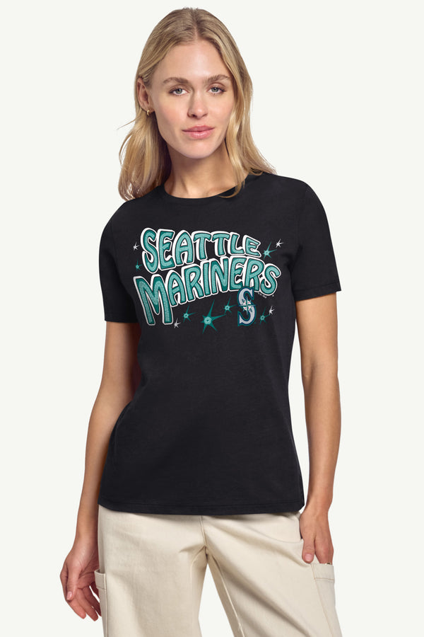 Starter WOMENS SEATTLE MARINERS FIREWORKS T SHIRT