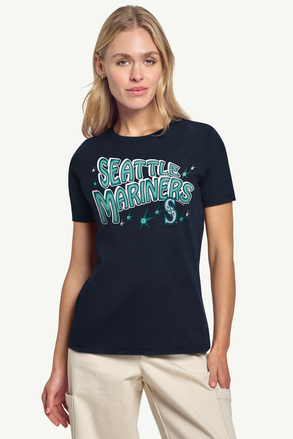 Starter WOMENS SEATTLE MARINERS FIREWORKS T SHIRT