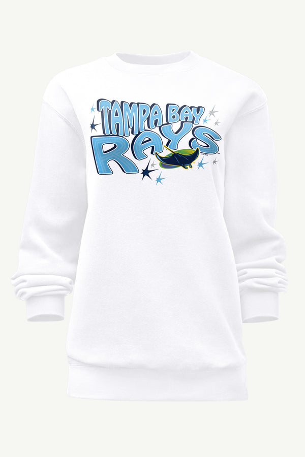 starter WOMENS TAMPA BAY RAYS FIREWORKS SWEATSHIRT