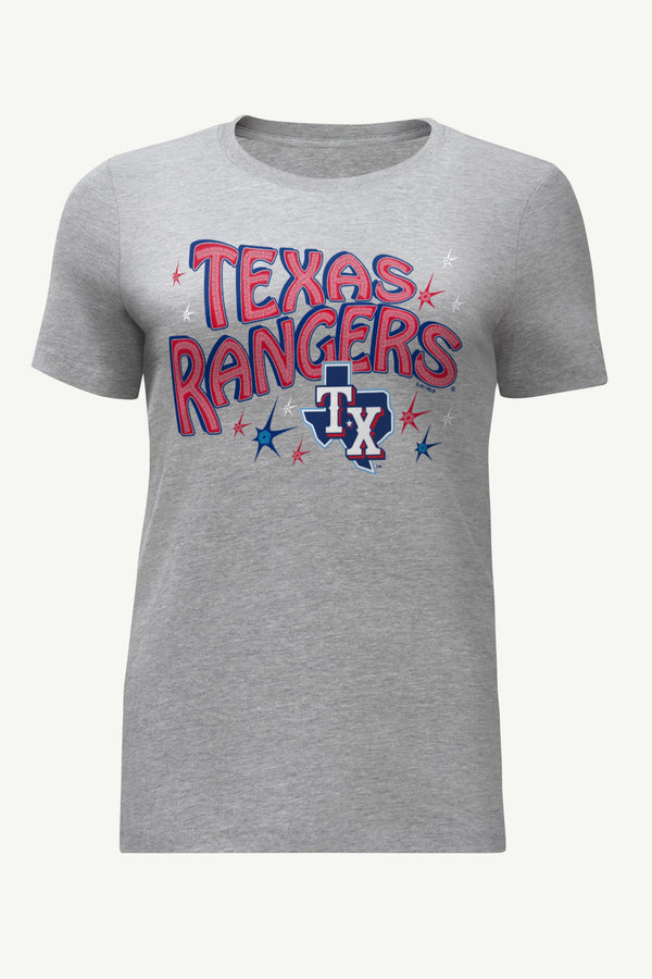 starter WOMENS TEXAS RANGERS FIREWORKS T SHIRT