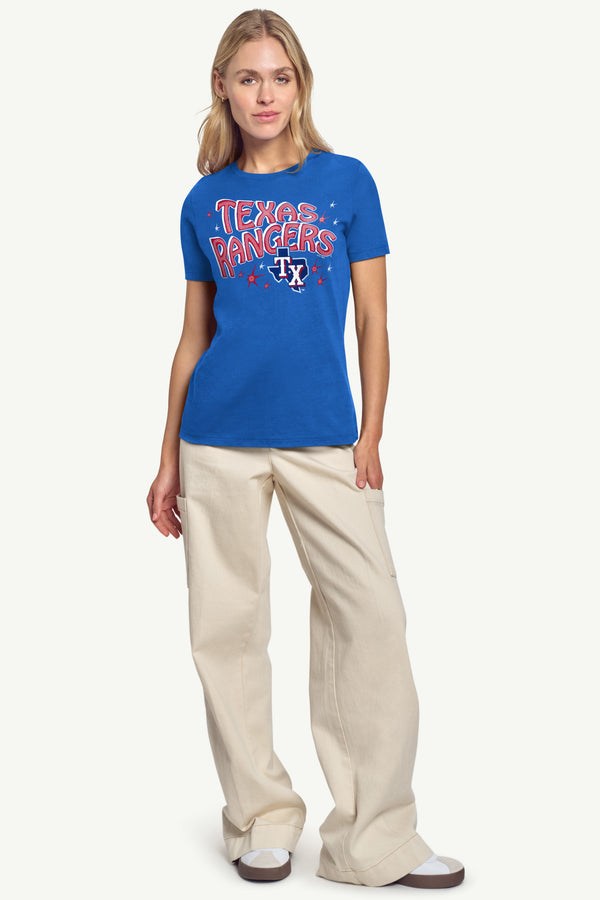 Starter WOMENS TEXAS RANGERS FIREWORKS T SHIRT