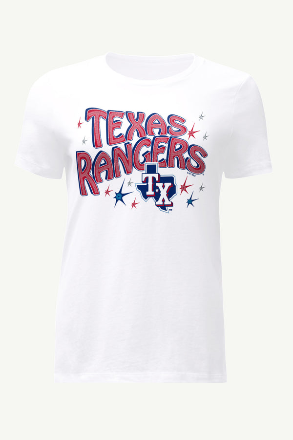 starter WOMENS TEXAS RANGERS FIREWORKS T SHIRT