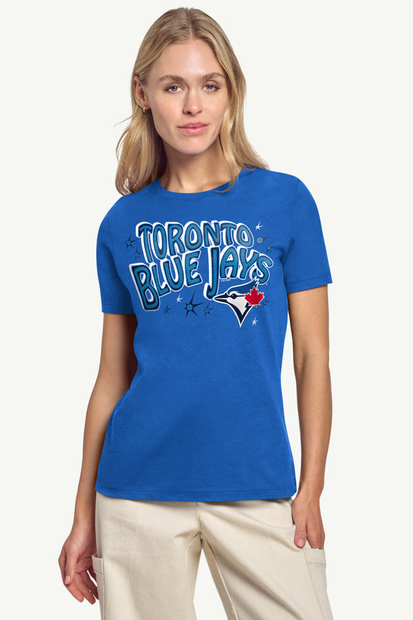 Starter WOMENS TORONTO BLUE JAYS FIREWORKS T SHIRT