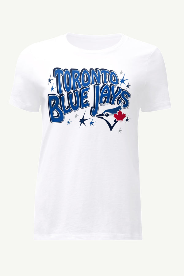 starter WOMENS TORONTO BLUE JAYS FIREWORKS T SHIRT