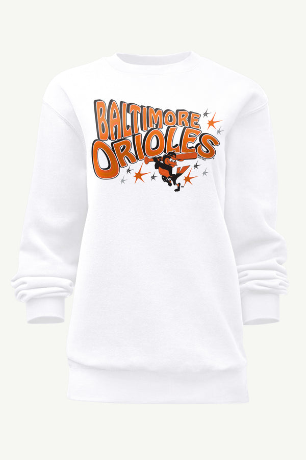 starter WOMENS BALTIMORE ORIOLES FIREWORKS SWEATSHIRT