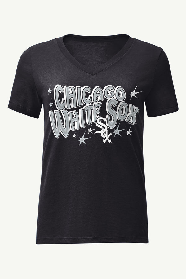 starter WOMENS CHICAGO WHITE SOX FIREWORKS V NECK T SHIRT