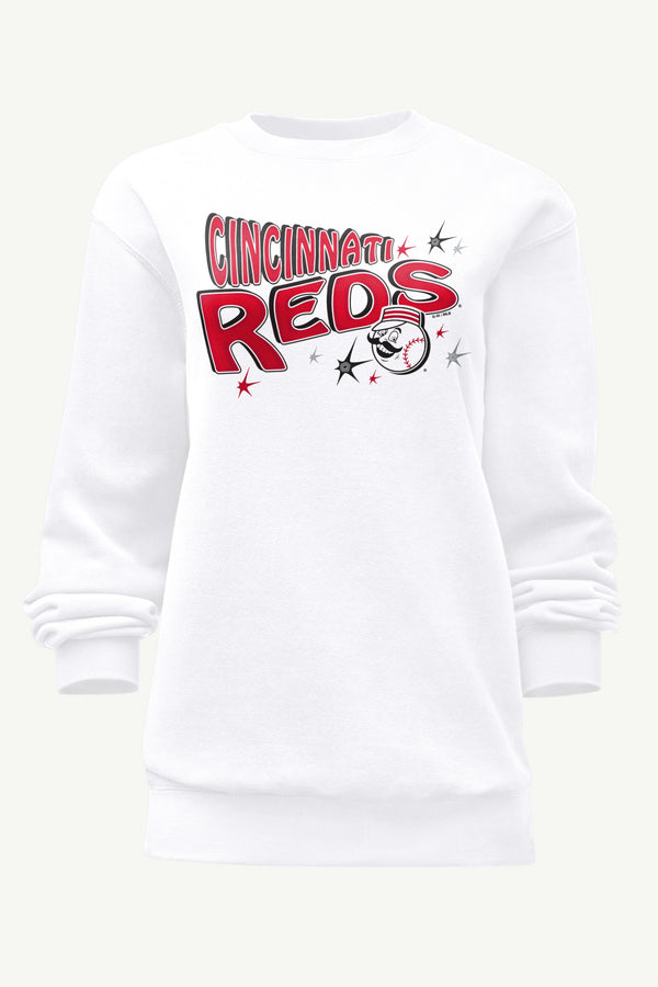 starter WOMENS CINCINNATI REDS FIREWORKS SWEATSHIRT