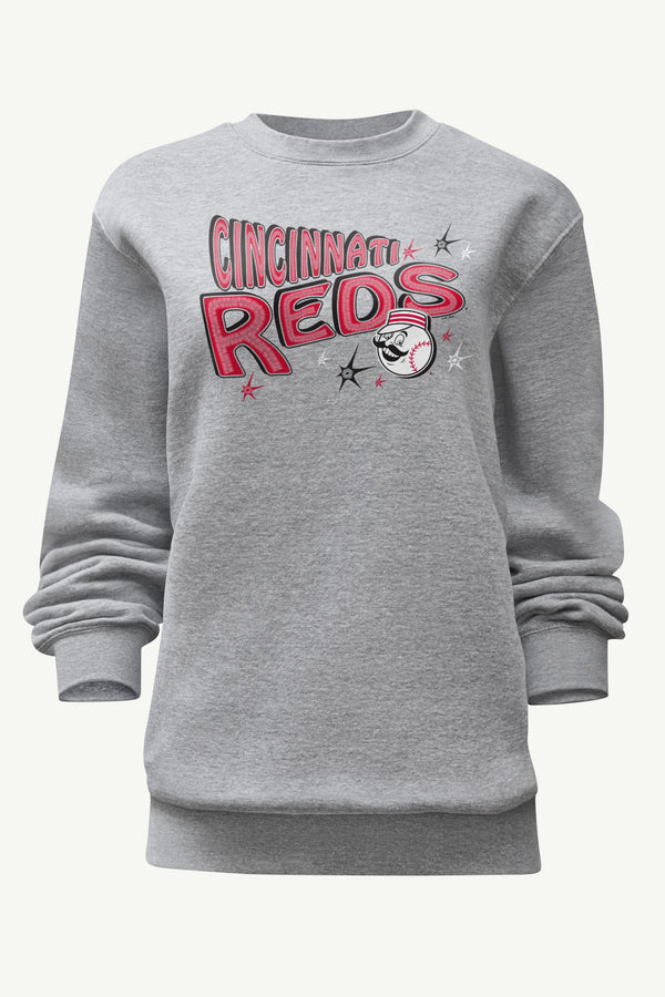 starter WOMENS CINCINNATI REDS FIREWORKS SWEATSHIRT