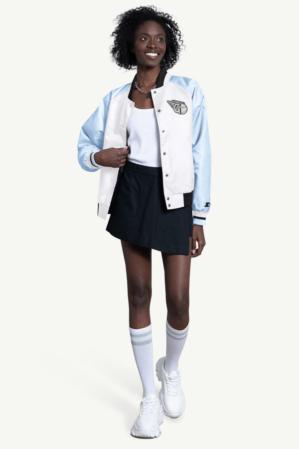 Starter WOMENS CLEVELAND GUARDIANS BLITZ VARSITY JACKET
