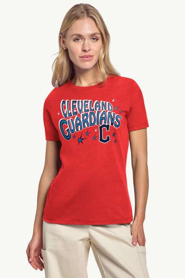 Starter WOMENS CLEVELAND GUARDIANS FIREWORKS T SHIRT