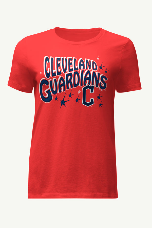 starter WOMENS CLEVELAND GUARDIANS FIREWORKS T SHIRT